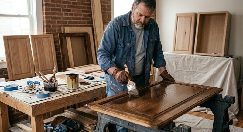 Built In Cabinetry Staining in Indianapolis, IN