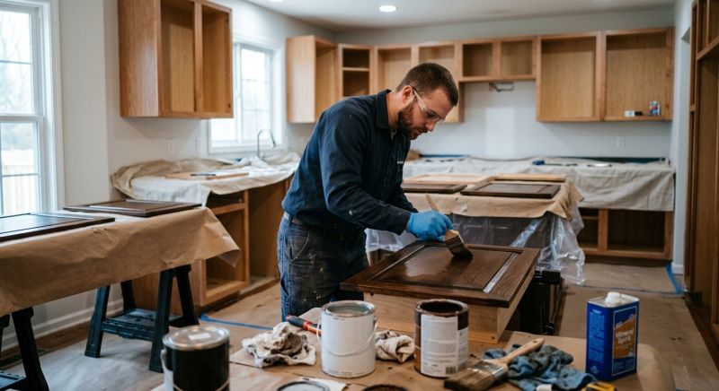 Kitchen Cabinet Staining in Indianapolis, IN